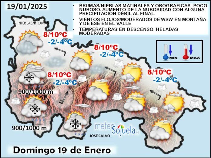 Mapa del tiempo en La Rioja. Meteosojuela Mapa del tiempo en La Rioja. Meteosojuela