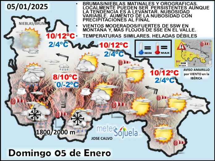 Mapa del tiempo en La Rioja. Meteosojuela Mapa del tiempo en La Rioja. Meteosojuela
