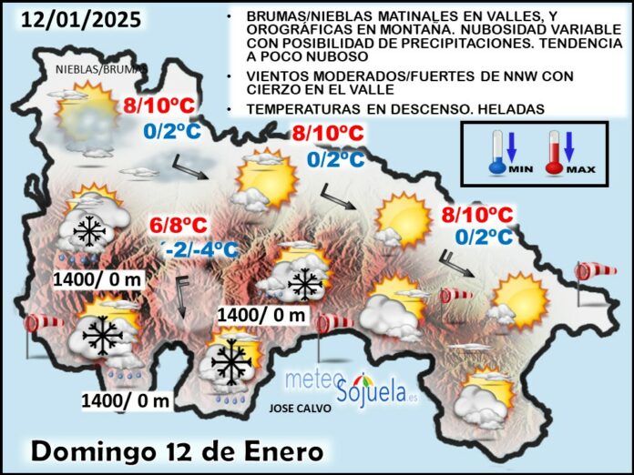 Mapa del tiempo en La Rioja. Meteosojuela Mapa del tiempo en La Rioja. Meteosojuela
