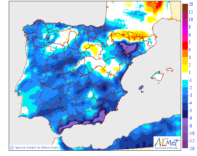 Variación de temperaturas máximas AEMET Meteosojuela 13