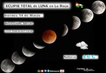 Eclipse Total de Luna en La Rioja. Viernes 14 de Mayo Eclipse Total de Luna La Rioja