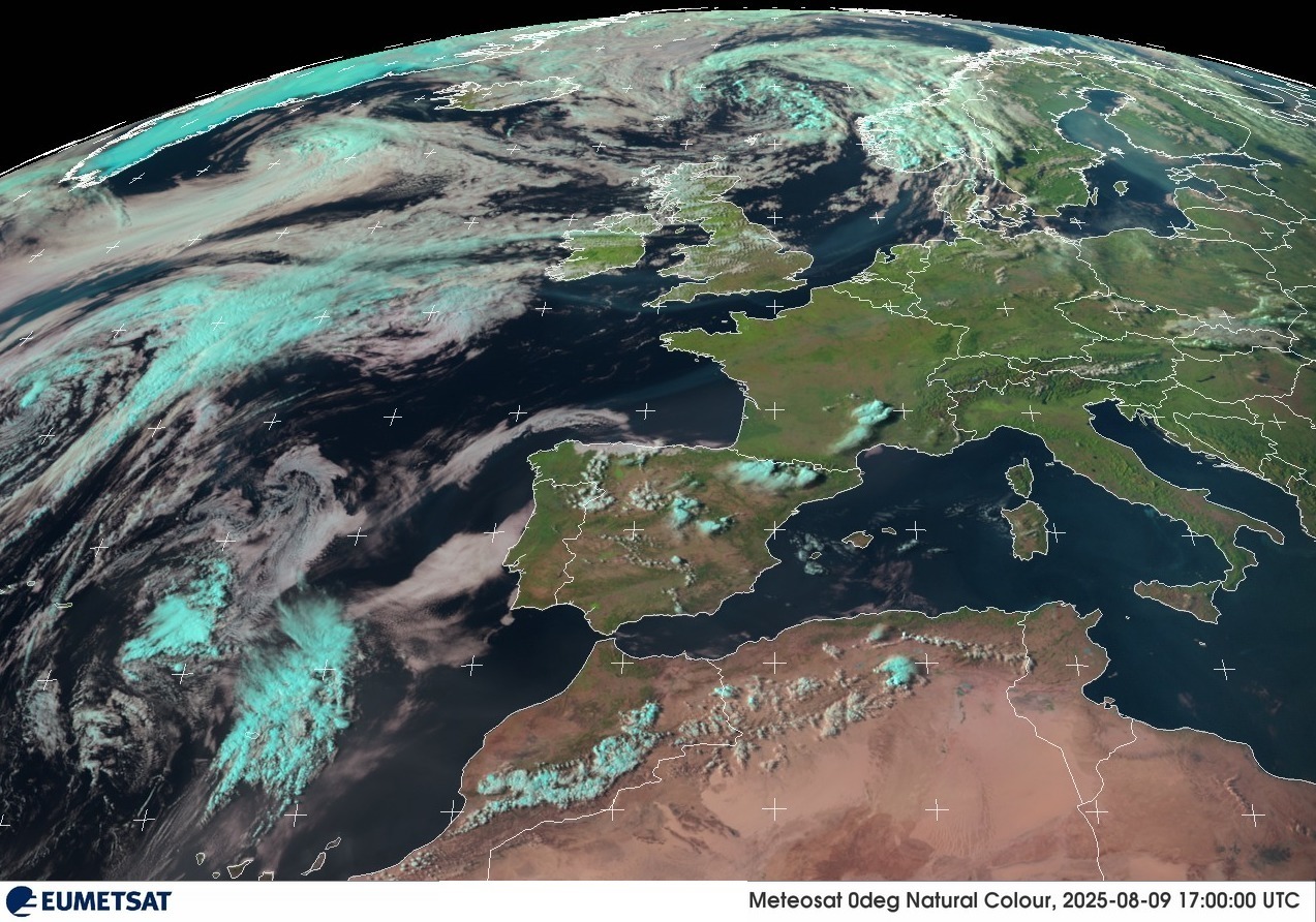Altas presiones y tormentas sobre la península