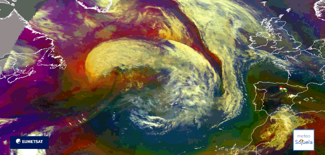 Animación imágenes satélite Meteosat
