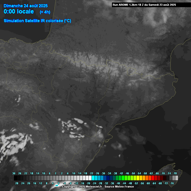Animación previsión evolución tormentas