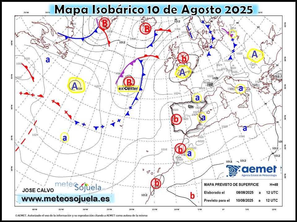 Mapa Isobárico La Rioja. Meteosojuela