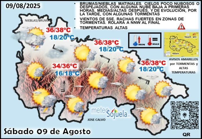 Mapa del tiempo en La Rioja. Meteosojuela Mapa del tiempo en La Rioja. Meteosojuela