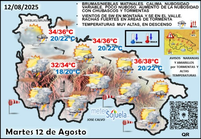 Mapa del tiempo en La Rioja. Meteosojuela Mapa del tiempo en La Rioja. Meteosojuela