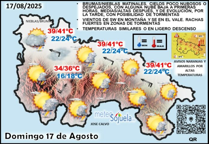 Mapa del tiempo en La Rioja. Meteosojuela Mapa del tiempo en La Rioja. Meteosojuela