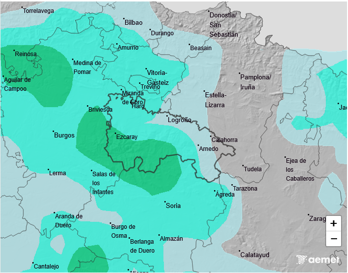 Precipitación Media según AEMET. Meteosojuela La Rioja 10