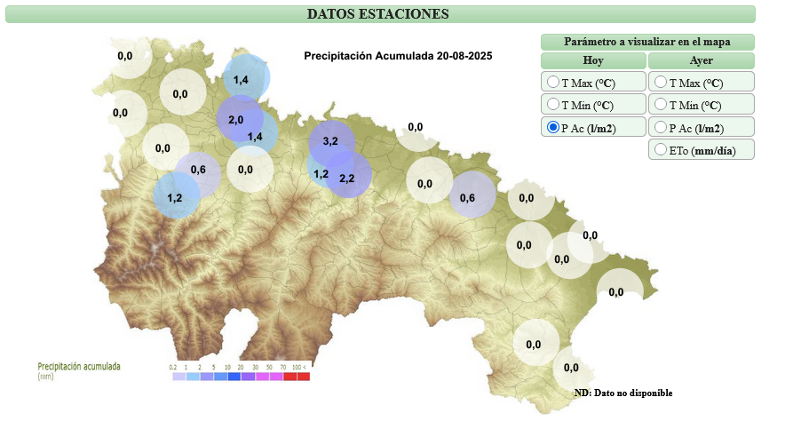 Precipitaciones Acumuladas SIAR