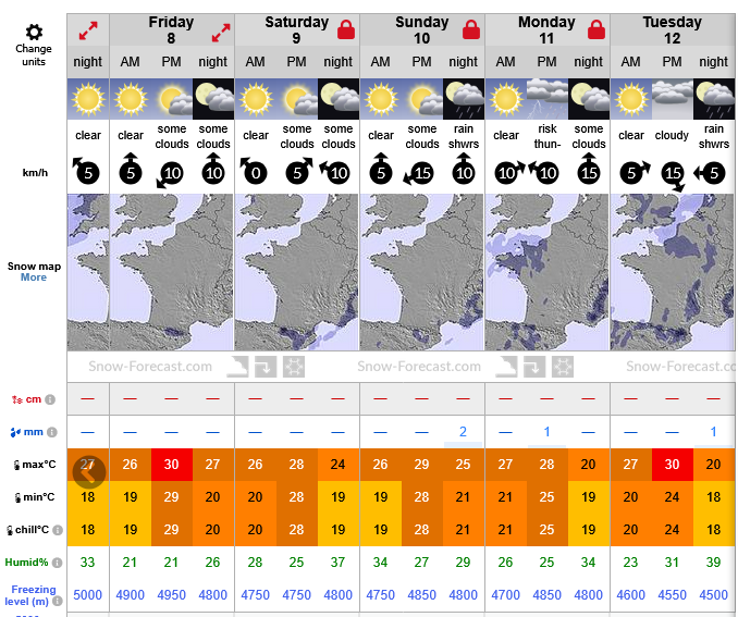 Previsiones tiempo montaña La Rioja Valdezcaray. Meteosojuela La Rioja