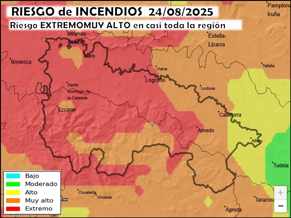 Riesgo de incendios La Rioja