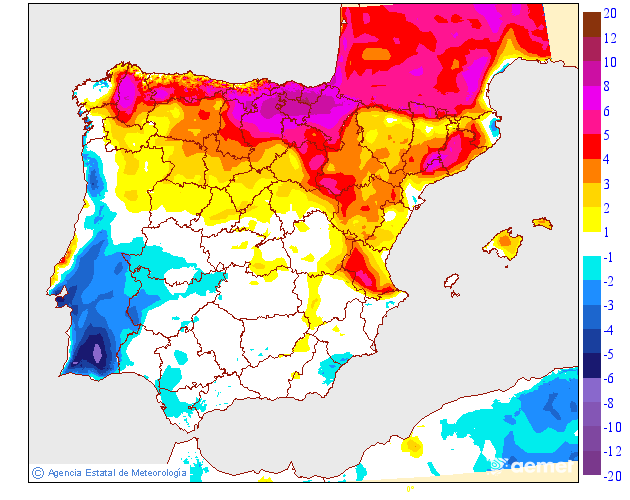 Variación de temperaturas máximas AEMET Meteosojuela 04