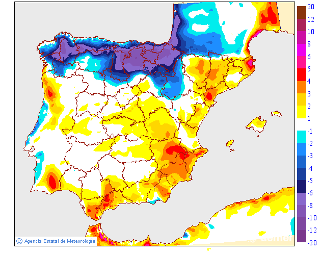 Variación de temperaturas máximas AEMET Meteosojuela 05