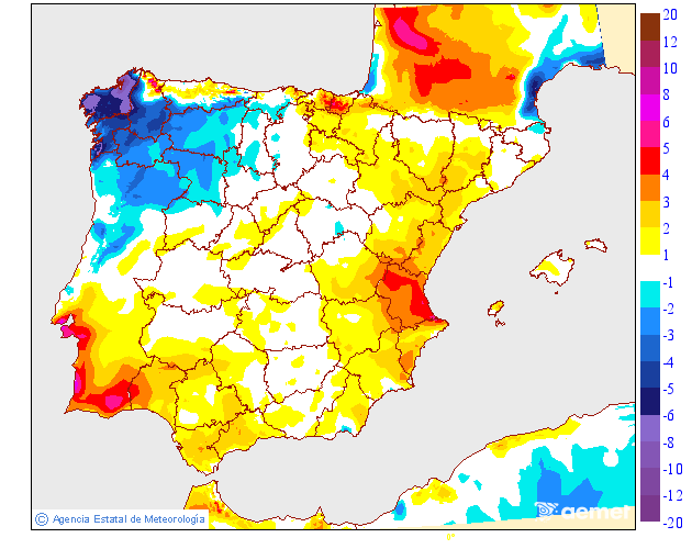 Variación de temperaturas máximas AEMET Meteosojuela 11