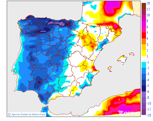 Variación de temperaturas máximas AEMET Meteosojuela 31