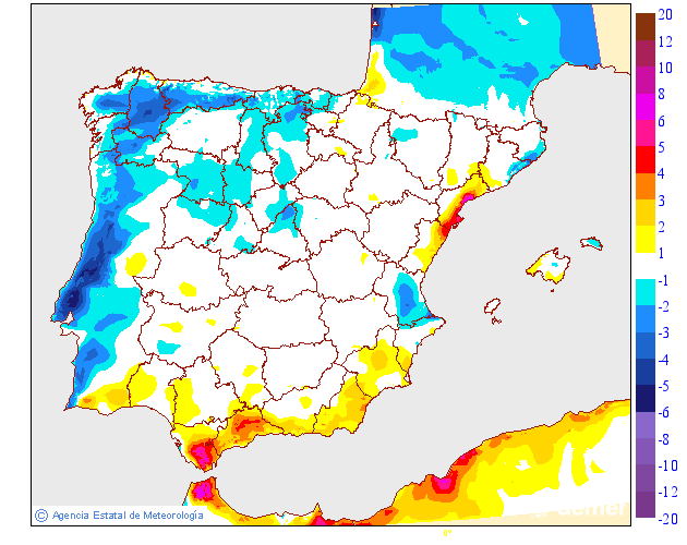 Variación de temperaturas máximas AEMET17 Meteosojuela