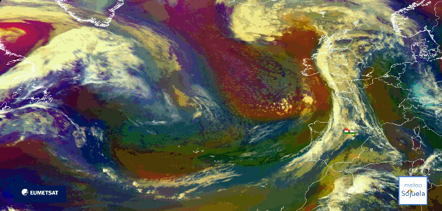 Animación imágenes satélite Meteosat