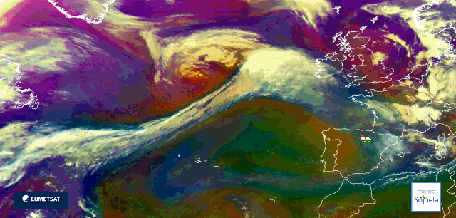 Animación imágenes satélite Meteosat