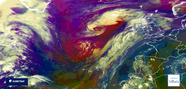 Animación imágenes satélite Meteosat