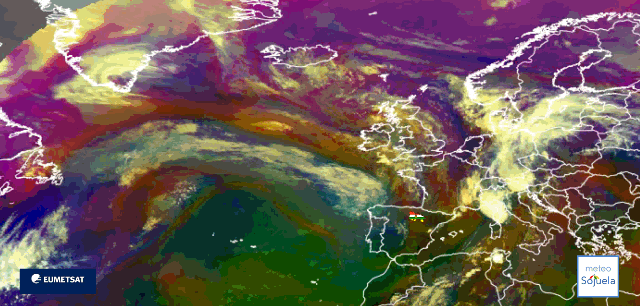 Animación imágenes satélite Meteosat