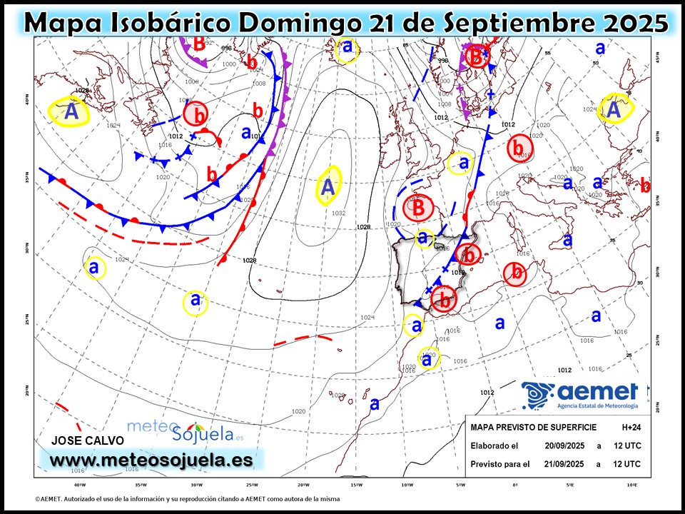 Mapa Isobárico La Rioja. Meteosojuela