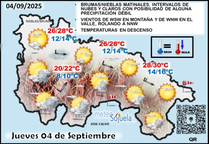 Mapa del tiempo en La Rioja. Meteosojuela Mapa del tiempo en La Rioja. Meteosojuela