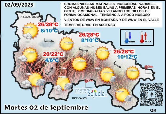 Mapa del tiempo en La Rioja. Meteosojuela Mapa del tiempo en La Rioja. Meteosojuela