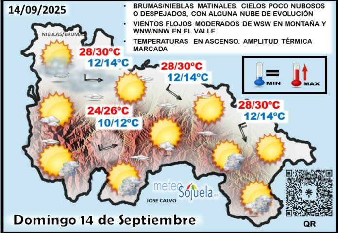 Mapa del tiempo en La Rioja. Meteosojuela Mapa del tiempo en La Rioja. Meteosojuela