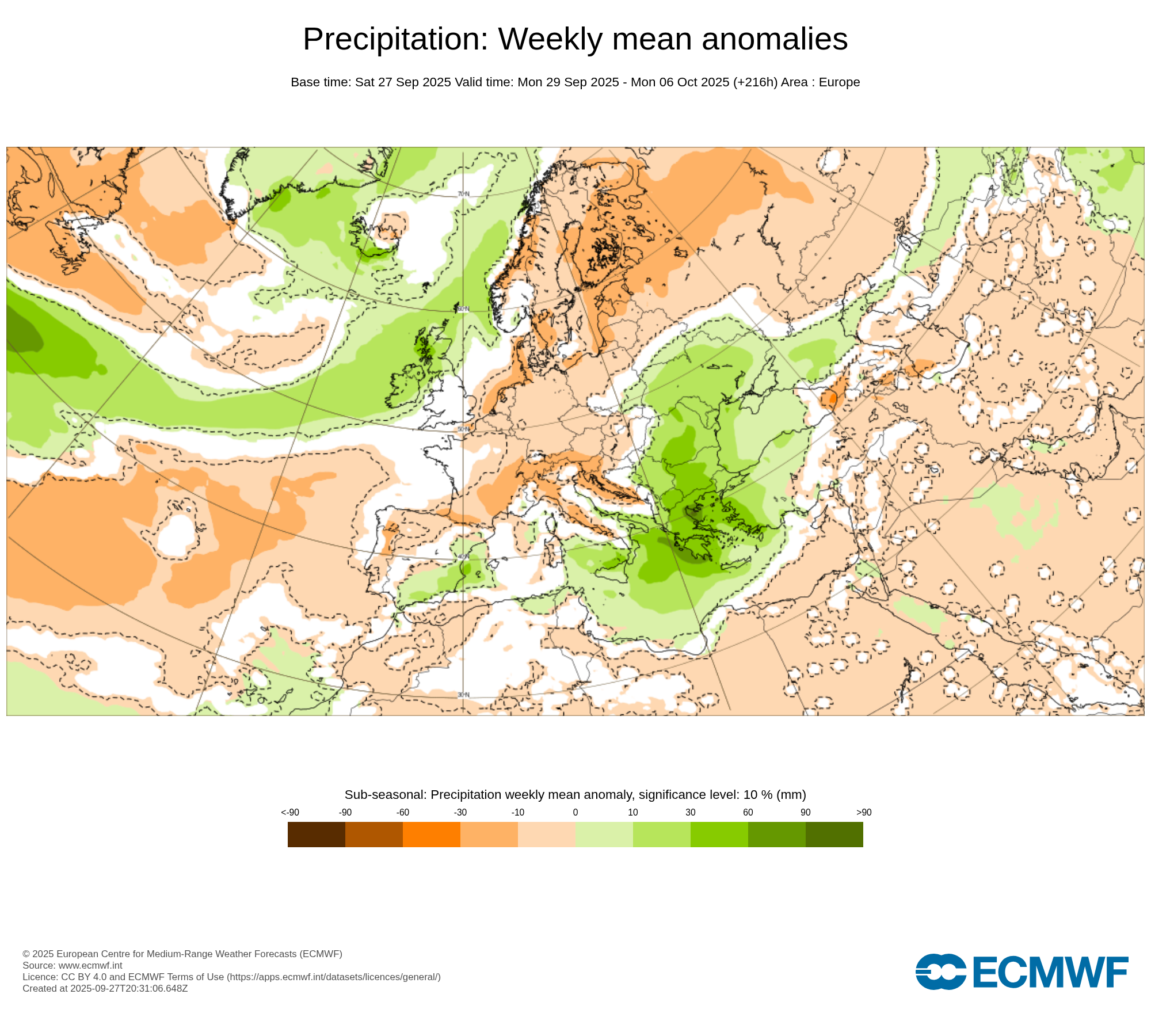 Modelos de Precipitación Septiembre 4ª-Octubre 1ª semana ECMWF .Meteosojuela La Rioja
