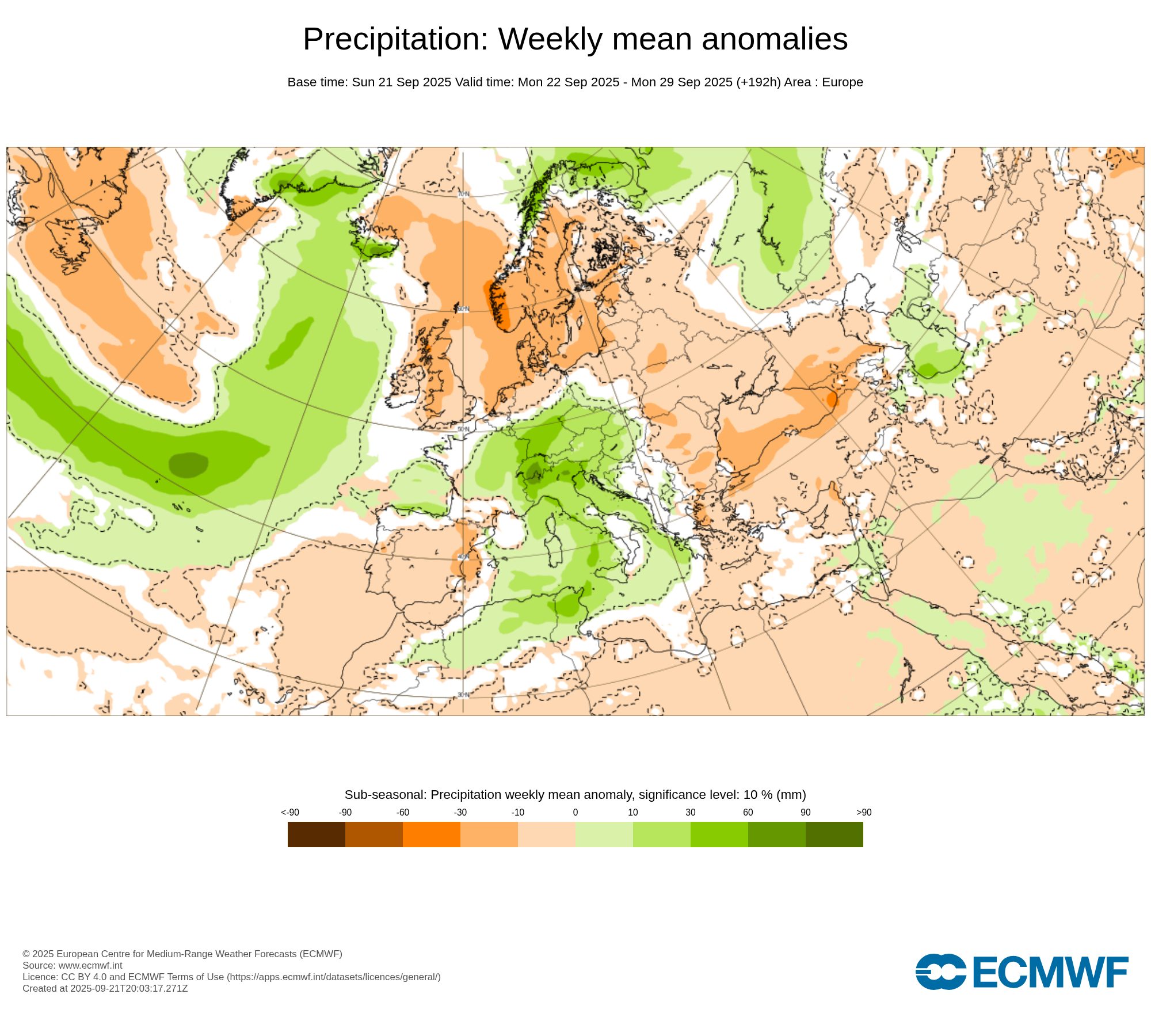 Modelos de Precipitación Septiembre 4ª semana ECMWF .Meteosojuela La Rioja