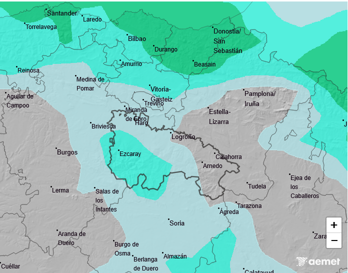 Precipitación Media según AEMET. Meteosojuela La Rioja 09