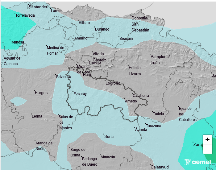 Precipitación Media según AEMET. Meteosojuela La Rioja 25