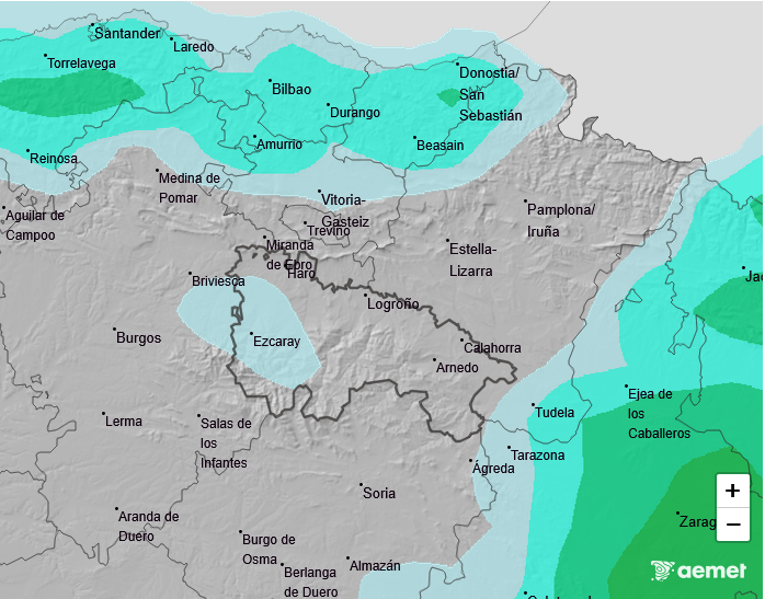 Precipitación Media según AEMET. Meteosojuela La Rioja. 29