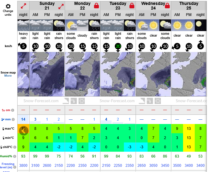 Previsiones tiempo montaña La Rioja Valdezcaray. Meteosojuela La Rioja