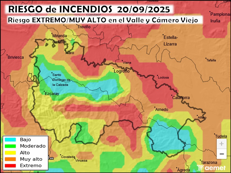 Riesgo de incendios La Rioja