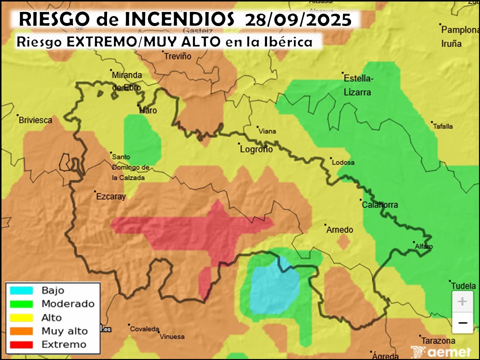 Riesgo de incendios La Rioja