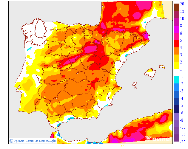 Variación de temperaturas máximas AEMET Meteosojuela 03