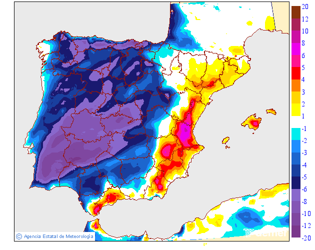 Variación de temperaturas máximas AEMET Meteosojuela 07