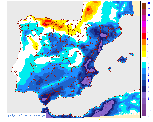 Variación de temperaturas máximas AEMET Meteosojuela 09