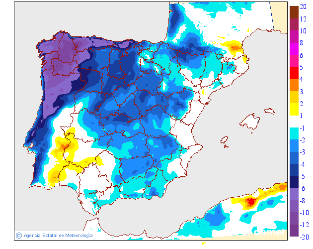 Variación de temperaturas máximas AEMET Meteosojuela 20