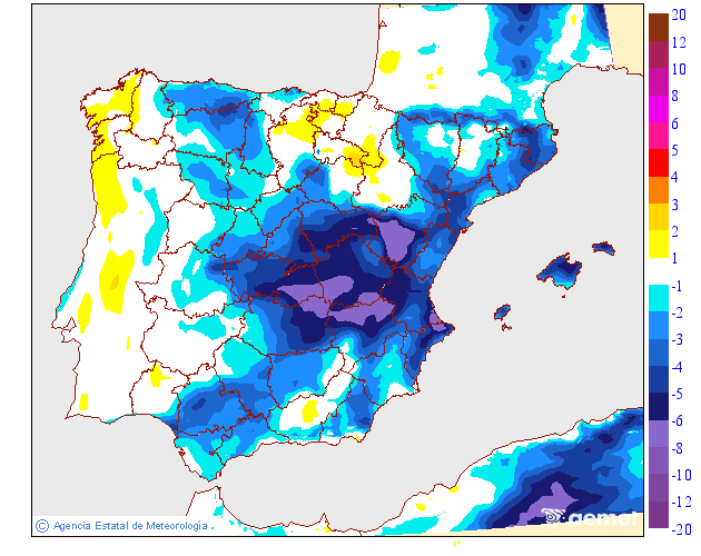 Variación de temperaturas máximas AEMET Meteosojuela 22