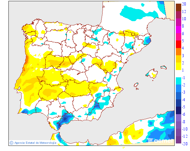 Variación de temperaturas máximas AEMET Meteosojuela 24