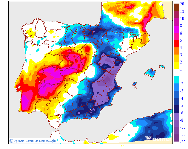 Variación de temperaturas máximas AEMET Meteosojuela 29