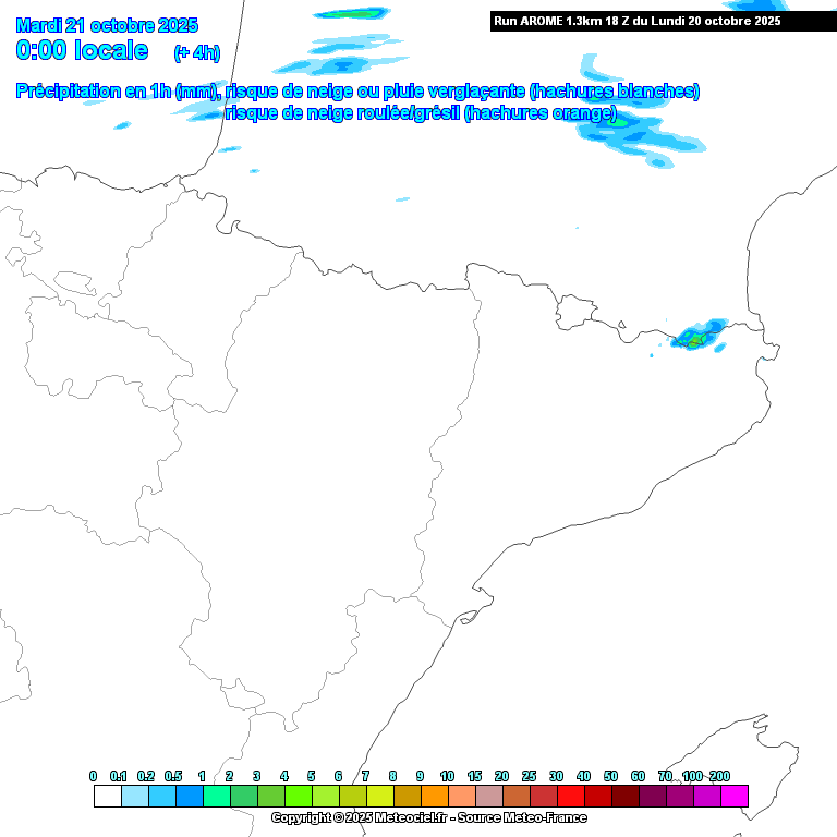 Animación evolución de las precipitaciones previstas en La Rioja