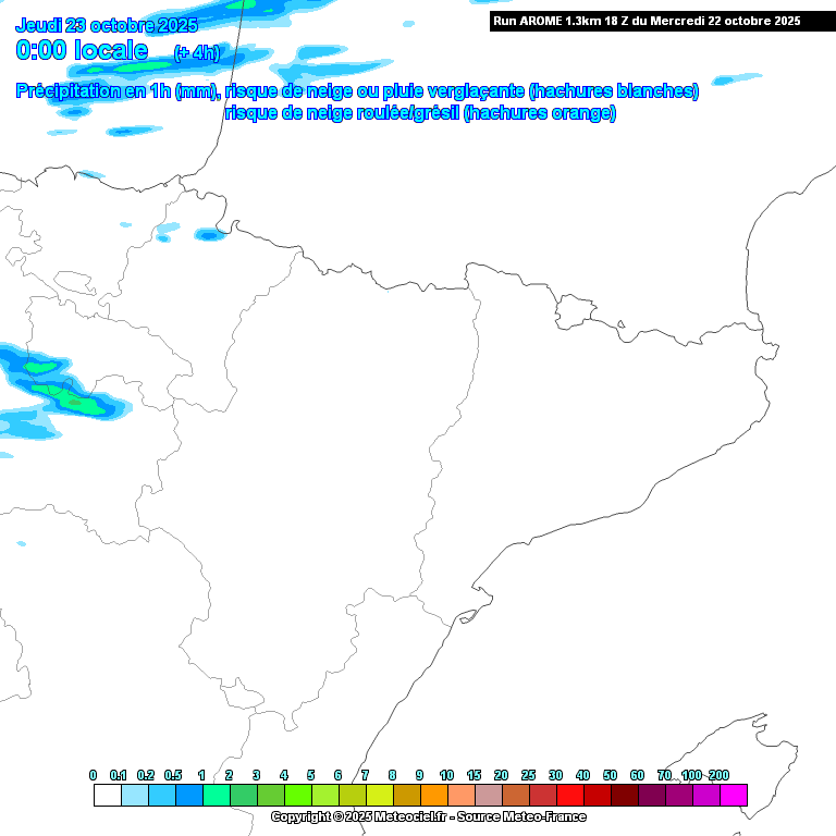 Animación evolución de las precipitaciones previstas en La Rioja