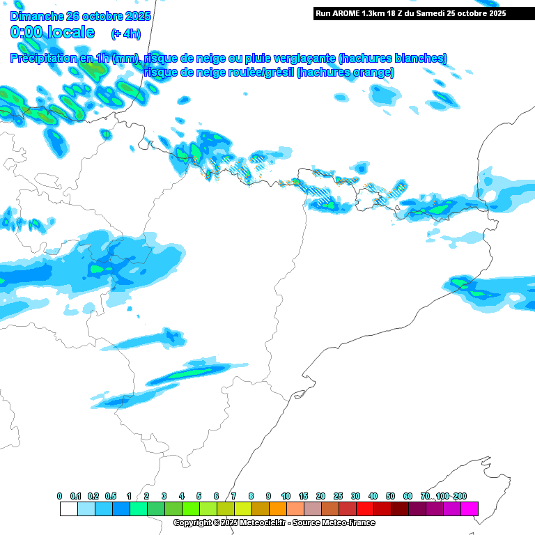Animación evolución de las precipitaciones previstas en La Rioja