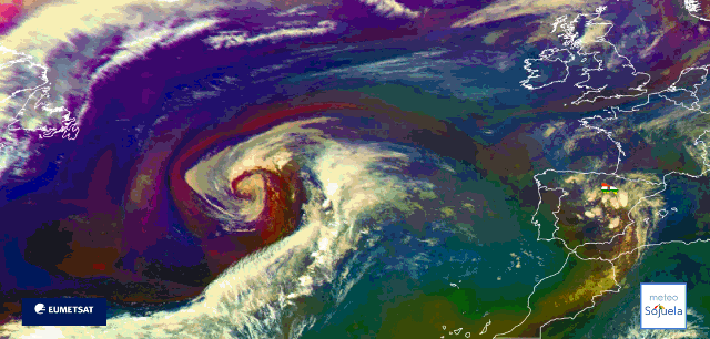 Animación imágenes satélite Meteosat