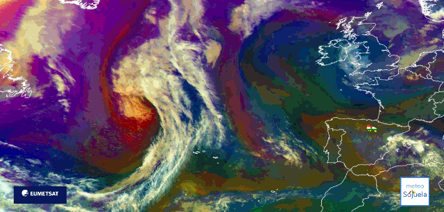 Animación imágenes satélite Meteosat