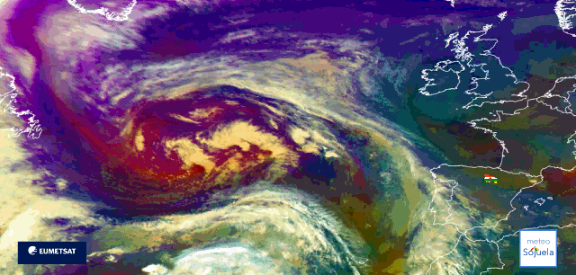 Animación imágenes satélite Meteosat